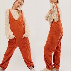 Free People High Roller Cord Jumpsuit